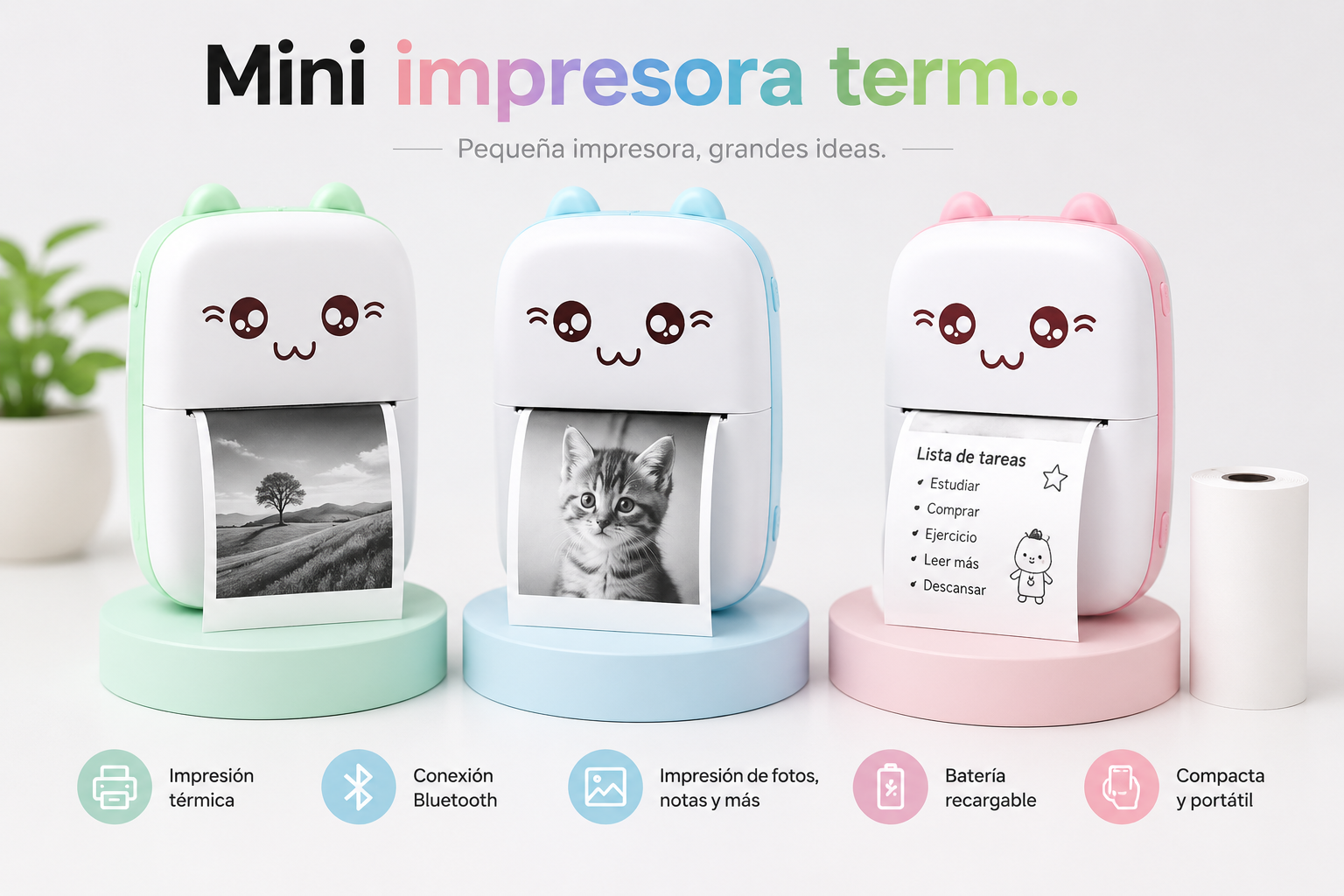 Mini impresora térmica ✨