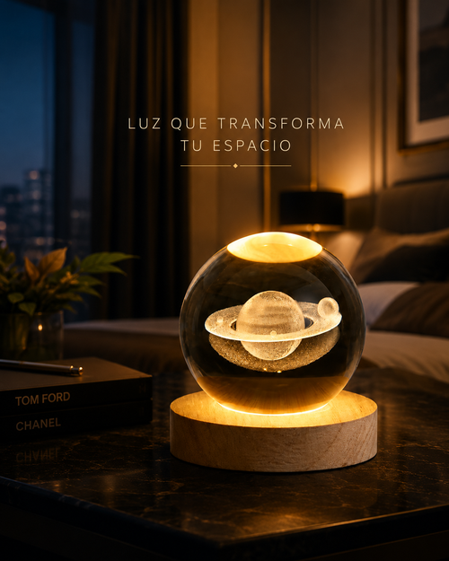 LAMPARA ESFERA SATURNO 🪐