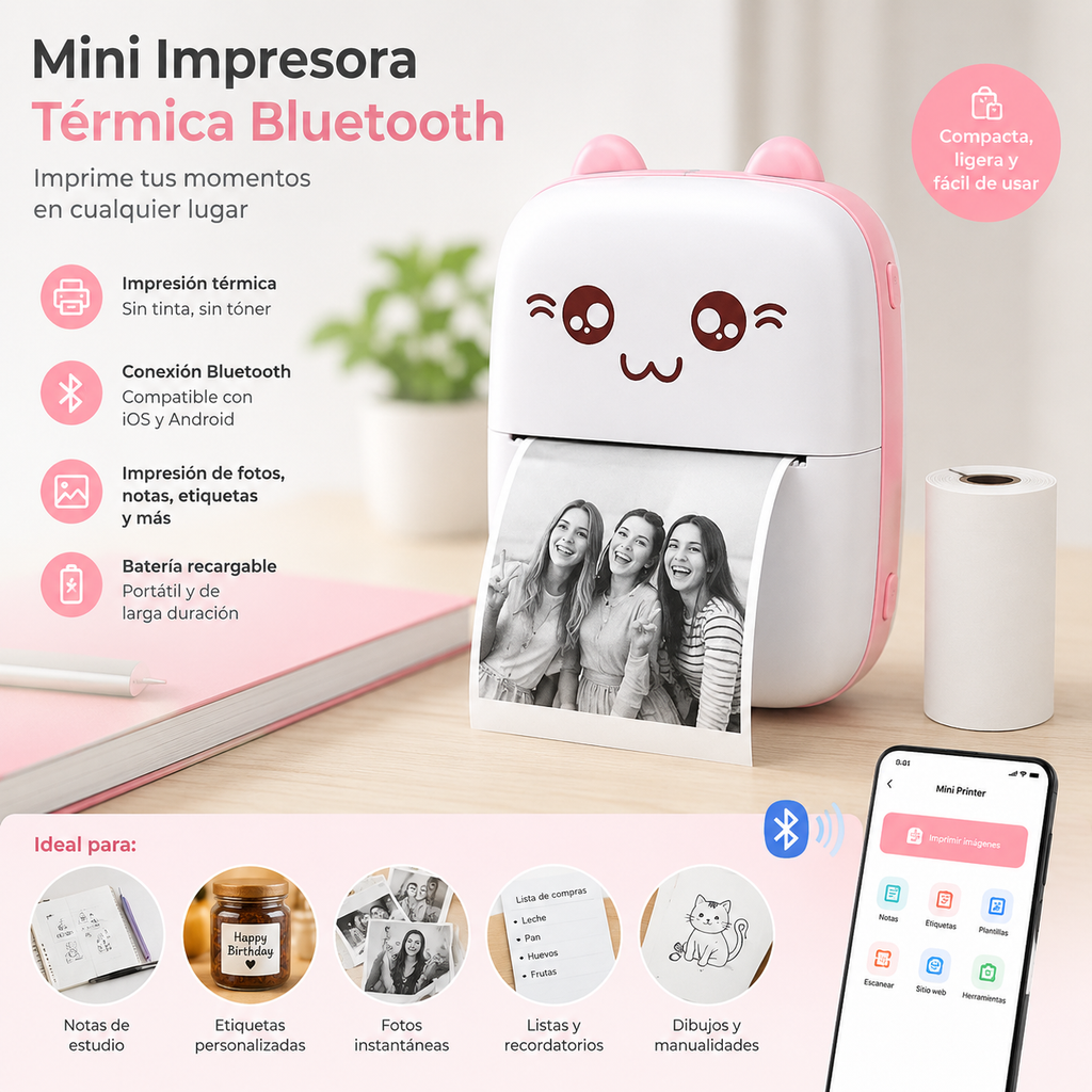 Mini impresora térmica ✨